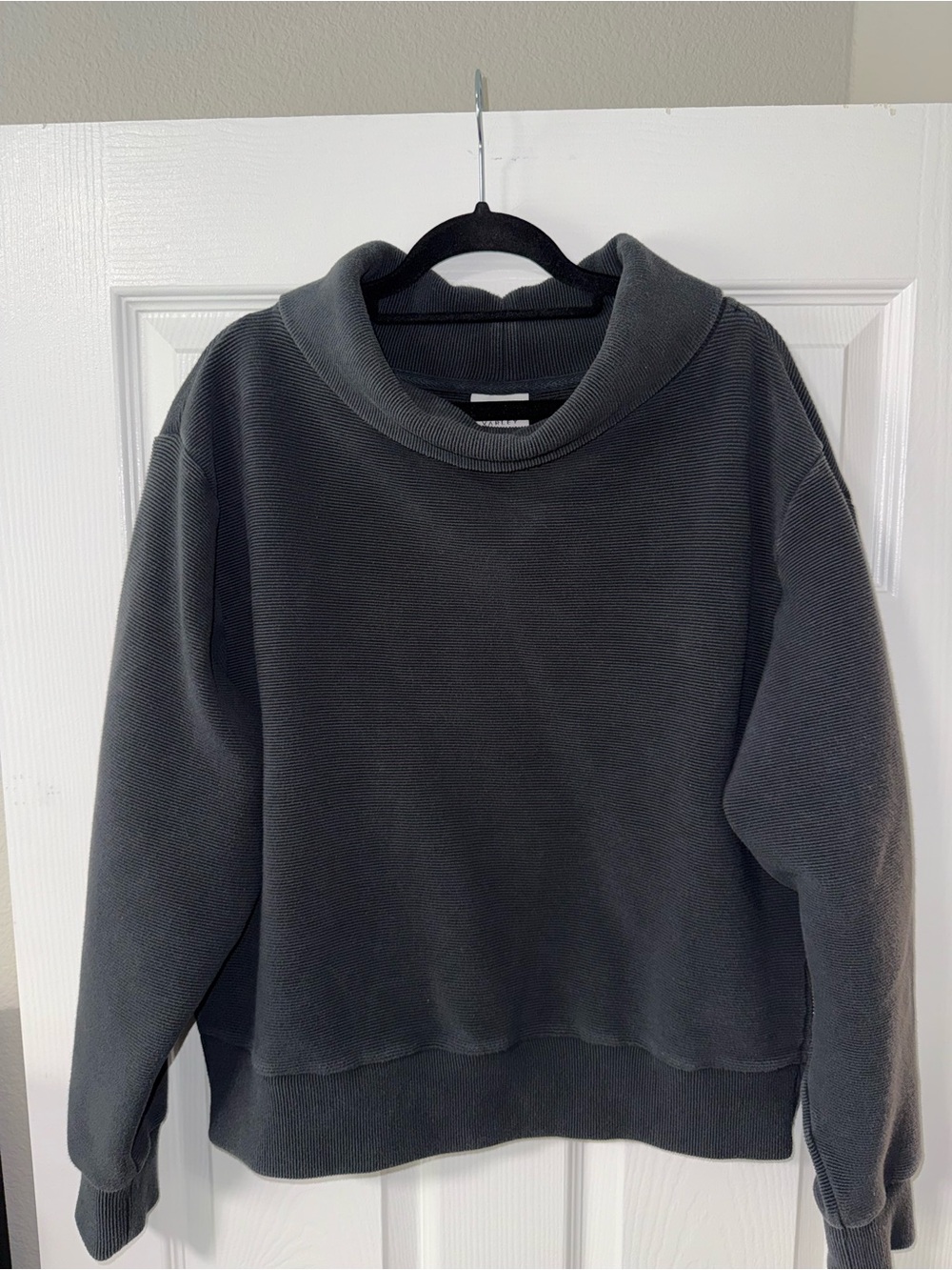 Varley Navy Blue Funnel Neck Sweater